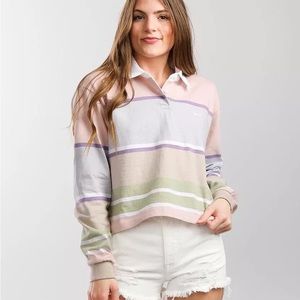 Obey Corridor Striped Polo M